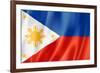 Philippines Flag-daboost-Framed Art Print