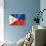 Philippines Flag-daboost-Art Print displayed on a wall