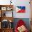 Philippines Flag-daboost-Art Print displayed on a wall