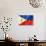 Philippines Flag-daboost-Art Print displayed on a wall