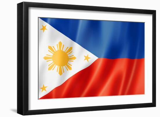 Philippines Flag-daboost-Framed Art Print