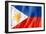 Philippines Flag-daboost-Framed Art Print