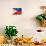 Philippines Flag-daboost-Mounted Art Print displayed on a wall