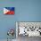 Philippines Flag-daboost-Mounted Art Print displayed on a wall