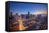 Philippines, Manila, Makati Business District, Makati Avenue and City Skyline-Michele Falzone-Framed Stretched Canvas