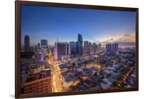 Philippines, Manila, Makati Business District, Makati Avenue and City Skyline-Michele Falzone-Framed Photographic Print