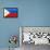 Philippines National Flag Poster Print-null-Framed Poster displayed on a wall