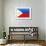 Philippines National Flag-null-Framed Art Print displayed on a wall