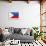 Philippines National Flag-null-Framed Art Print displayed on a wall