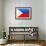Philippines National Flag-null-Framed Art Print displayed on a wall