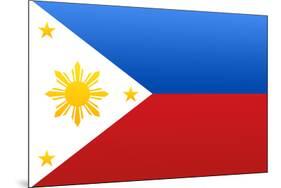 Philippines National Flag-null-Mounted Art Print
