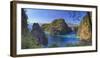 Philippines, Palawan, Coron Island, Kayangan Lake, Elevated View from One of the Limestone Cliffs-Michele Falzone-Framed Photographic Print