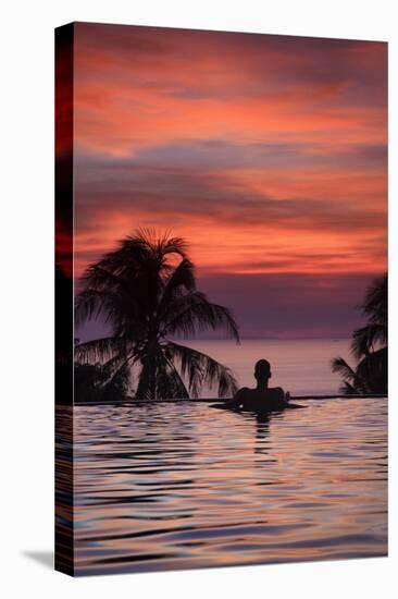 Philippines, Visayas, Boracay Island, Resort Overlooking White Beach (Mr)-Michele Falzone-Stretched Canvas