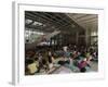 Philippino Housekeepers Gathering Together on Sundays at Hsbc Bank Hall, Hong Kong, China-Sergio Pitamitz-Framed Photographic Print