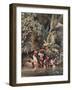 Philippino Women Washing Beneath a Banana Tree, 1863-C. W. Andrews-Framed Giclee Print