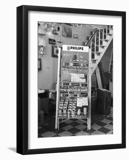 Philips Point of Sale Stand for Light Bulbs, 1962-Michael Walters-Framed Photographic Print