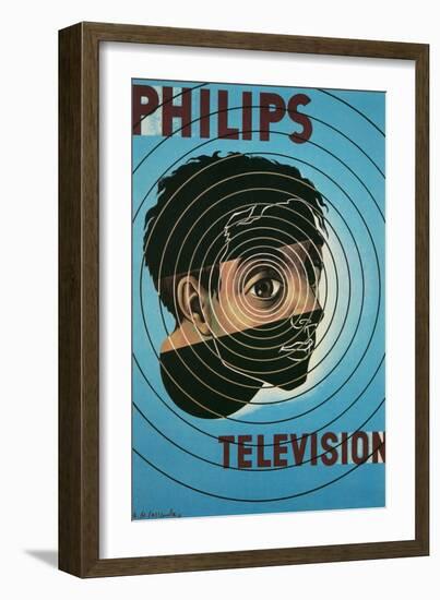 Philips Television Ad, Encircled Eye-null-Framed Art Print