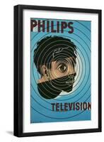 Philips Television Ad, Encircled Eye-null-Framed Art Print