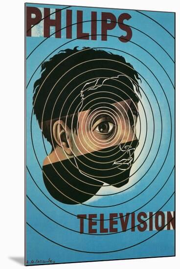 Philips Television Ad, Encircled Eye-null-Mounted Art Print
