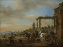 Hunting and Fishing Party, 1660-1662-Philips Wouwerman-Giclee Print