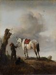 The Riding School, C.1668-Philips Wouwermans-Stretched Canvas