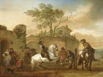 Travelers Awaiting a Ferry, 1649-Philips Wouwermans-Framed Giclee Print