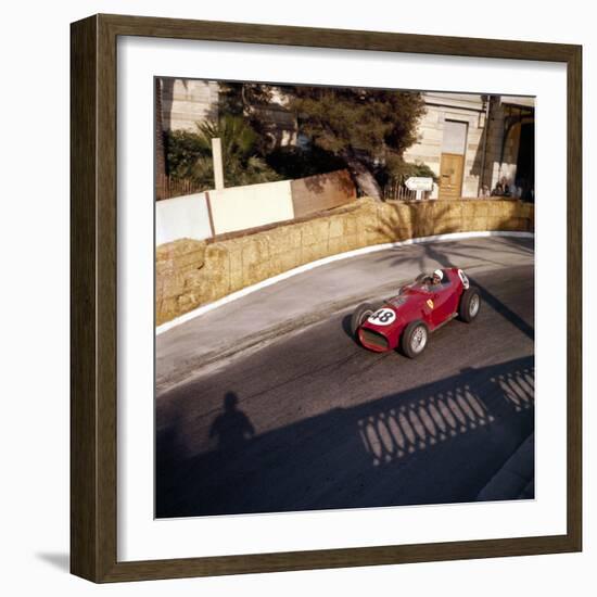 Phill Hill Racing a Ferrari D246, Monaco Grand Prix, Monte Carlo, 1959-null-Framed Photographic Print
