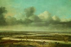 Flat Landscape with a View to Distant Hills, 1648 (Oil on Panel)-Phillips de Koninck-Giclee Print