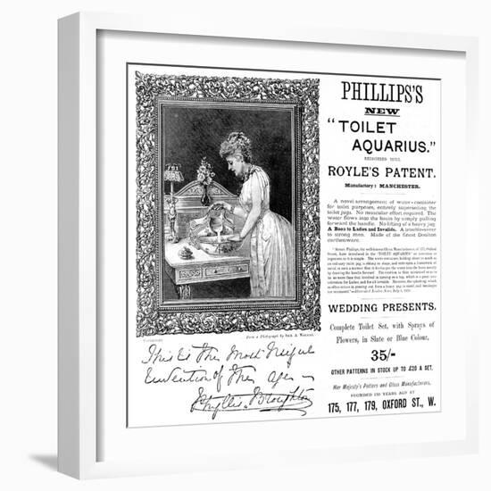 Phillips's 'Toilet Aquarius'-null-Framed Art Print