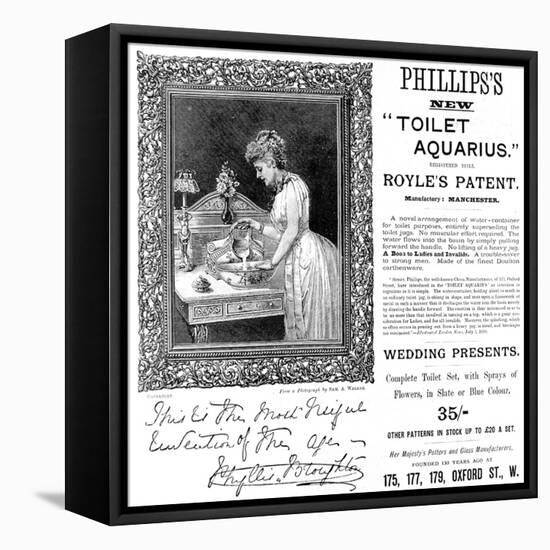 Phillips's 'Toilet Aquarius'-null-Framed Stretched Canvas