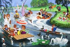 Teddy Bears on the River-Phillips-Giclee Print