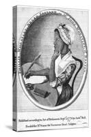 Phillis Wheatley, Frontispiece to Her 'Poems on Various Subjects', 1773-English School-Stretched Canvas