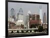 Philly Skyline Debate-Tom Mihalek-Framed Photographic Print