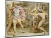 Philoctete Vise Ulysse Avec L'arc D'hercule - Oeuvre De Asmus Jacob Carstens (1754-1798), Encre Et-Asmus Jacob Carstens-Mounted Giclee Print