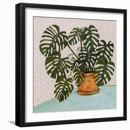 Philodendron Heart Leaf-null-Framed Art Print