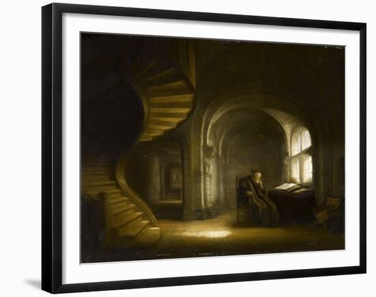 Philosophe au livre ouvert-Salomon Koninck-Framed Giclee Print