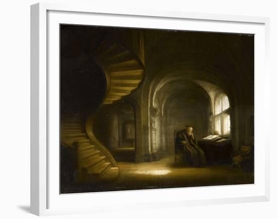 Philosophe au livre ouvert-Salomon Koninck-Framed Giclee Print