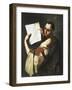 Philosopher or Saint-Luca Giordano-Framed Giclee Print