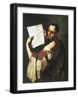 Philosopher or Saint-Luca Giordano-Framed Giclee Print