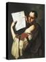 Philosopher or Saint-Luca Giordano-Stretched Canvas