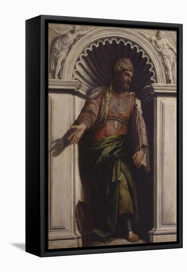 Philosopher Plato-Paolo Veronese-Framed Stretched Canvas