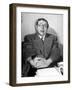 Philosopher Writer Jean Paul Sartre Making a Difficult Point, with His Eyes Going in Two Directions-David Scherman-Framed Premium Photographic Print