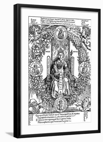 Philosophia, 1502-Albrecht Dürer-Framed Giclee Print