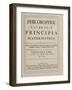 Philosophiae Naturalis Principia Mathematica-Sir Isaac Newton-Framed Giclee Print