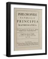 Philosophiae Naturalis Principia Mathematica-Sir Isaac Newton-Framed Giclee Print