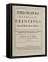 Philosophiae Naturalis Principia Mathematica-Sir Isaac Newton-Framed Stretched Canvas