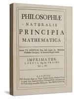 Philosophiae Naturalis Principia Mathematica-Sir Isaac Newton-Stretched Canvas