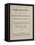 Philosophiae Naturalis Principia Mathematica-Sir Isaac Newton-Framed Stretched Canvas