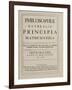 Philosophiae Naturalis Principia Mathematica-Sir Isaac Newton-Framed Giclee Print