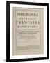 Philosophiae Naturalis Principia Mathematica-Sir Isaac Newton-Framed Giclee Print